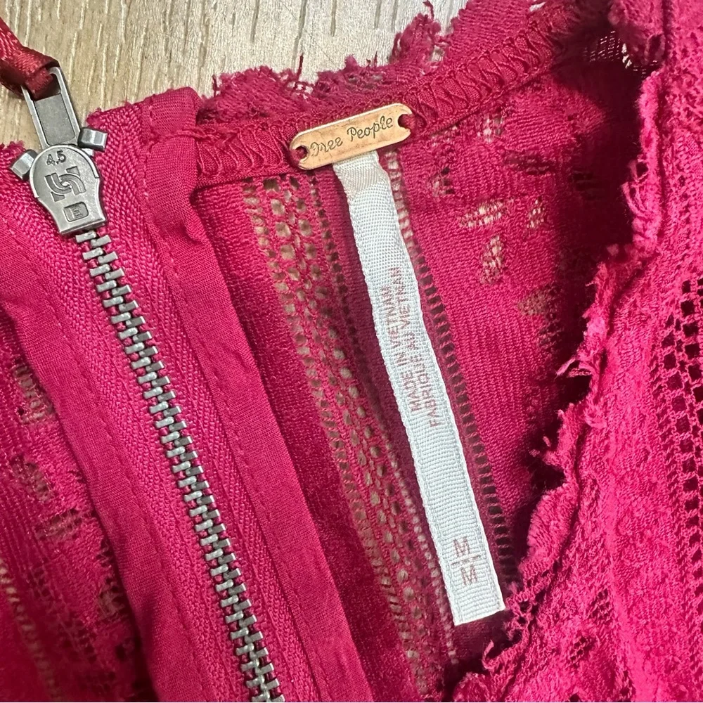 Free People Tu Es La Lace Mini Dress Size Medium